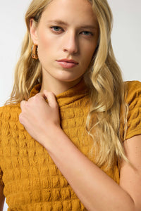 Joseph Ribkoff -Textured Knit Fitted Top