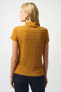 Joseph Ribkoff -Textured Knit Fitted Top