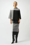Joseph Ribkoff -Jacquard Sweater Colour Block Pullover