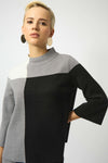 Joseph Ribkoff -Jacquard Sweater Colour Block Pullover