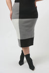 Joseph Ribkfoff - Jacquard Sweater Colour Block Skirt