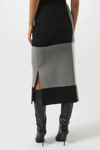 Joseph Ribkfoff - Jacquard Sweater Colour Block Skirt