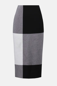Joseph Ribkfoff - Jacquard Sweater Colour Block Skirt
