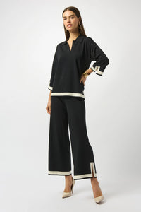 Joseph Ribkoff -Sweater Knit Colour Block Top
