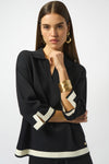 Joseph Ribkoff -Sweater Knit Colour Block Top