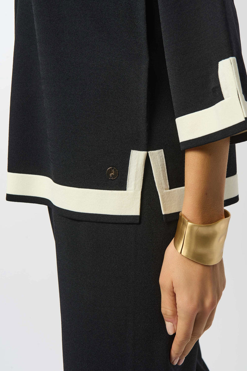 Joseph Ribkoff -Sweater Knit Colour Block Top