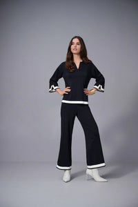 Joseph Ribkoff- Sweater Knit Culotte Pants