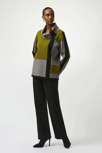Joseph Ribkoff - Jacquard Sweater Colour Block Pullover