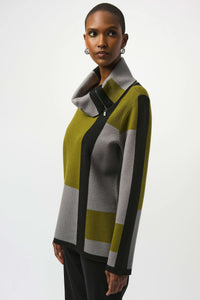 Joseph Ribkoff - Jacquard Sweater Colour Block Pullover