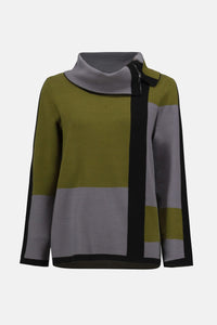 Joseph Ribkoff - Jacquard Sweater Colour Block Pullover