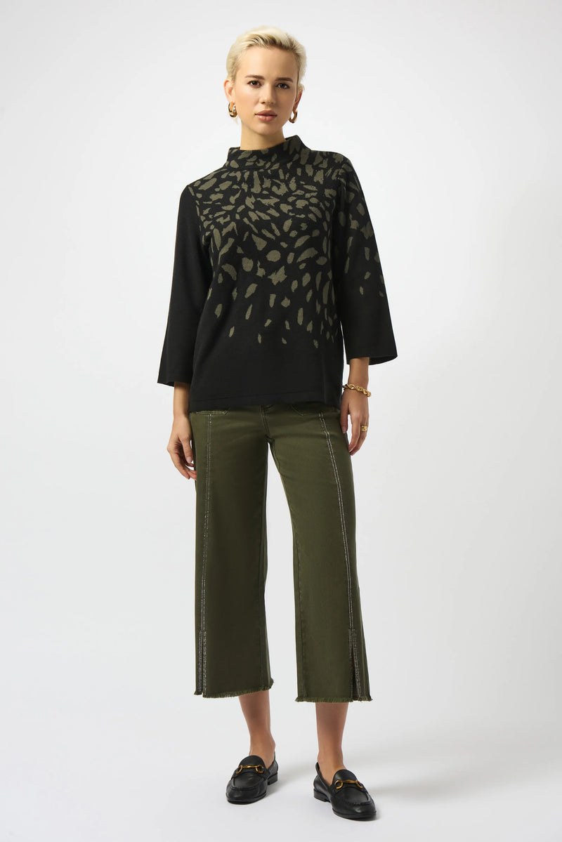 Joseph Ribkoff - Jacquard Animal Print Sweater