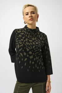 Joseph Ribkoff - Jacquard Animal Print Sweater