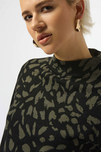 Joseph Ribkoff - Jacquard Animal Print Sweater