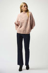 Joseph Ribkoff -Textured Sweater Knit Mock Neck Pullover