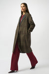 Joseph Ribkoff -Wool Blend Plaid Double-Faced Coat