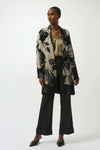 Joseph Ribkoff - Champagne/Black Jacquard Sweater Cardigan