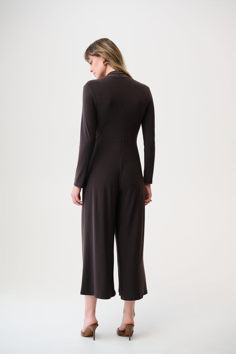 Joseph Ribkoff -Silky Knit Wide Leg Wrap Jumpsuit