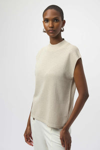 Joseph Ribkoff -Sweater Knit Sleeveless Pullover Detail