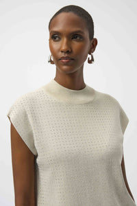 Joseph Ribkoff -Sweater Knit Sleeveless Pullover Detail