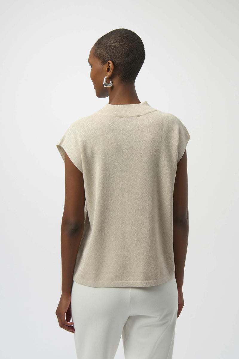 Joseph Ribkoff -Sweater Knit Sleeveless Pullover Detail