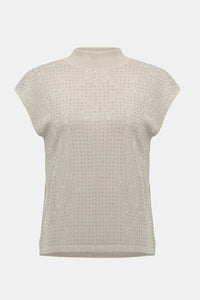 Joseph Ribkoff -Sweater Knit Sleeveless Pullover Detail