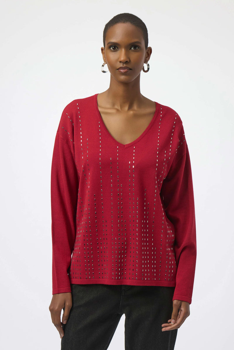 Joseph Ribkoff - Sweater Knit Pullover with Detail