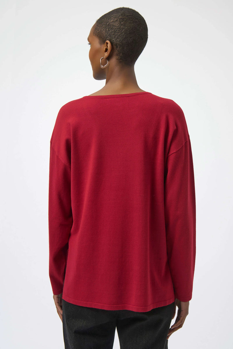 Joseph Ribkoff - Sweater Knit Pullover with Detail