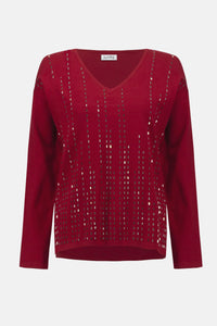 Joseph Ribkoff - Sweater Knit Pullover with Detail