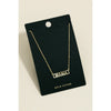 Gold Dipped Mama Box Logo Necklace