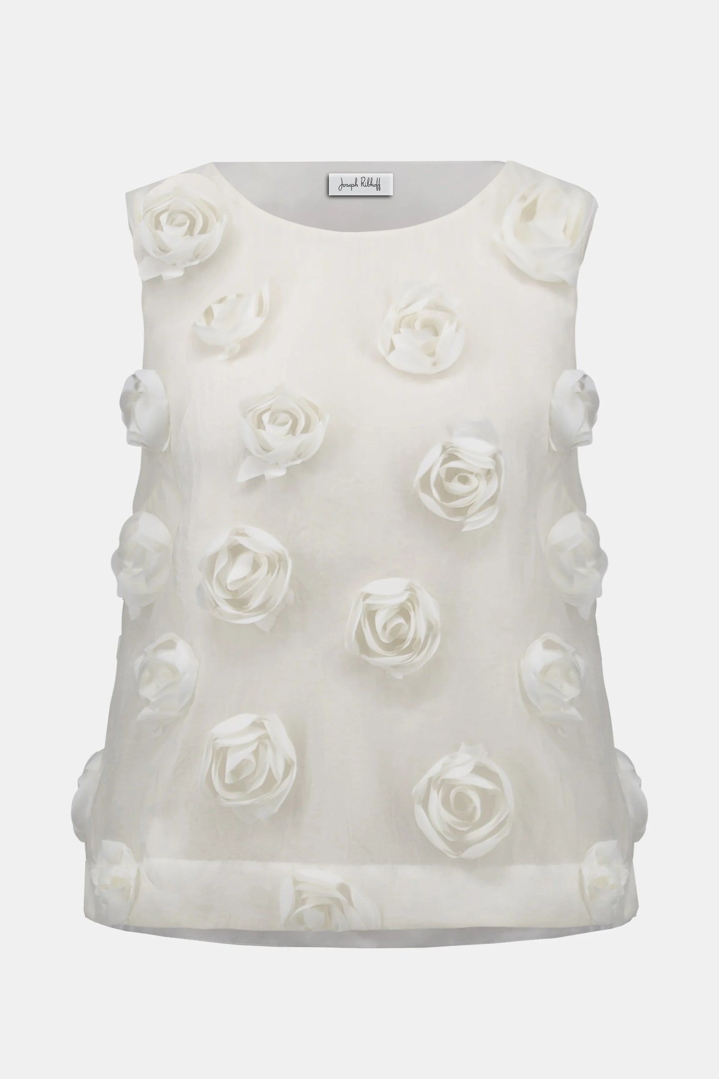 Joseph Ribkoff - Novelty Sleeveless Top With 3D Floral Embroidery