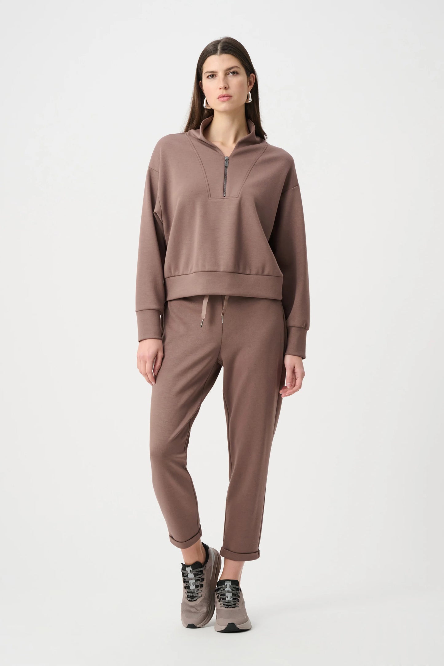 Joseph Ribkoff - Scuba Jersey Pull-On Jogger Pants With Drawstring Waist