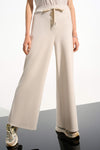 Joseph Ribkoff -Scuba Jersey Wide Leg Pull-On Pants With Drawcord