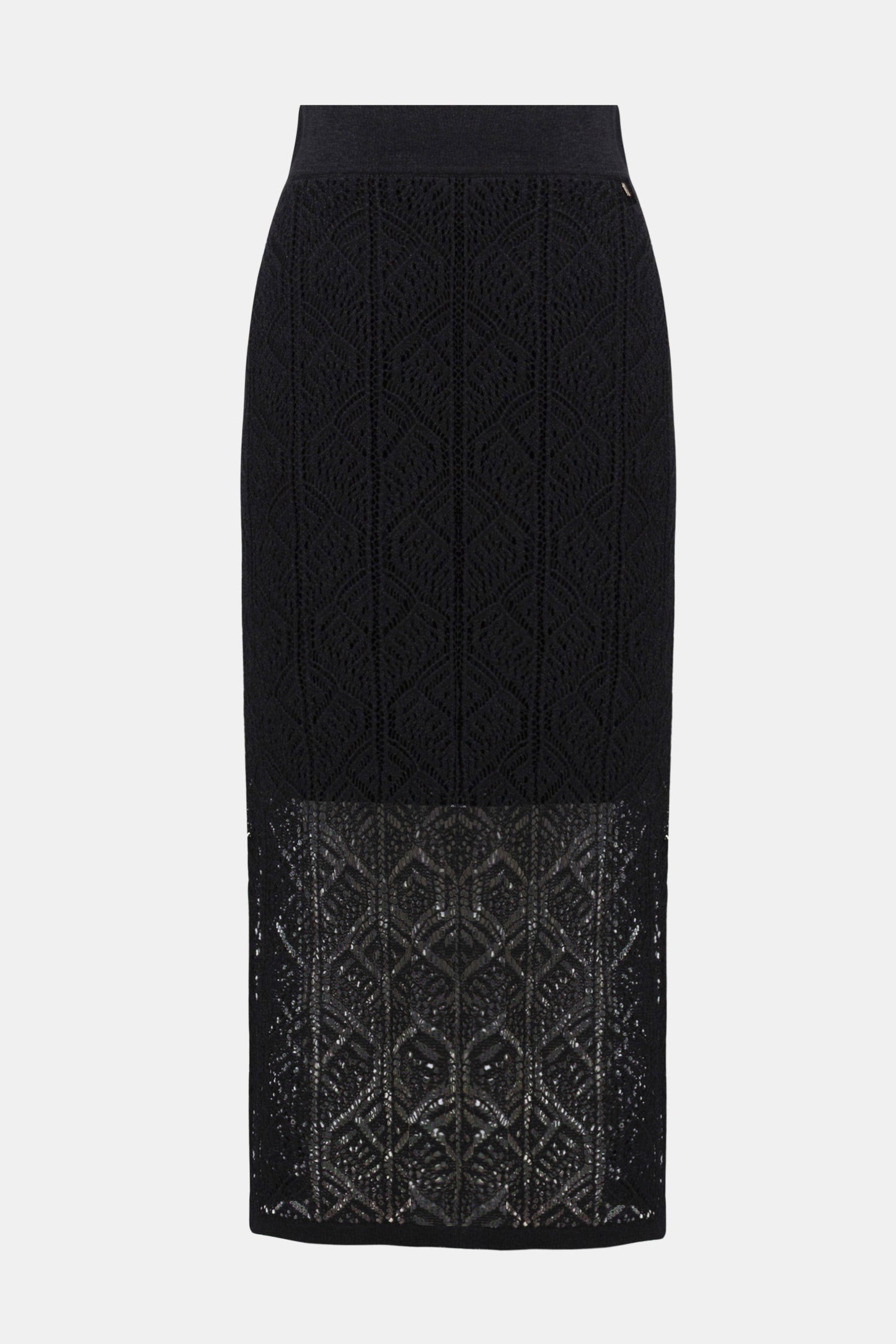 Joseph Ribkoff -Cotton Blend Open Stitch Pencil Skirt