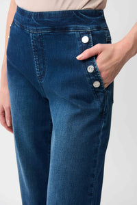Joseph Ribkoff -Wide Leg Pull-On Jeans
