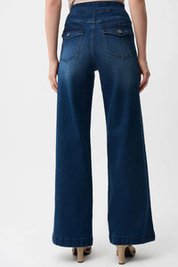 Joseph Ribkoff -Wide Leg Pull-On Jeans