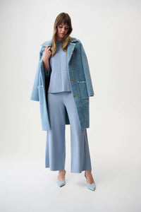 Joseph Ribkoff -Brushed Viscose Straight Sweater with Mock Neck