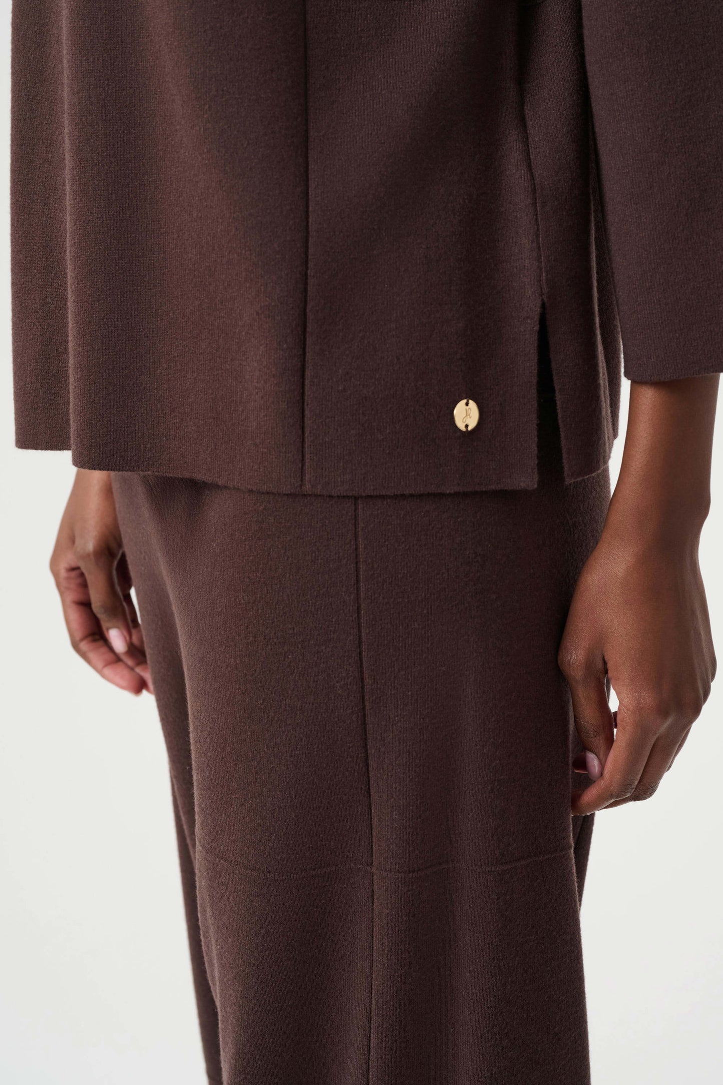Joseph Ribkoff - Brushed Viscose Straight Sweater with Mock Neck