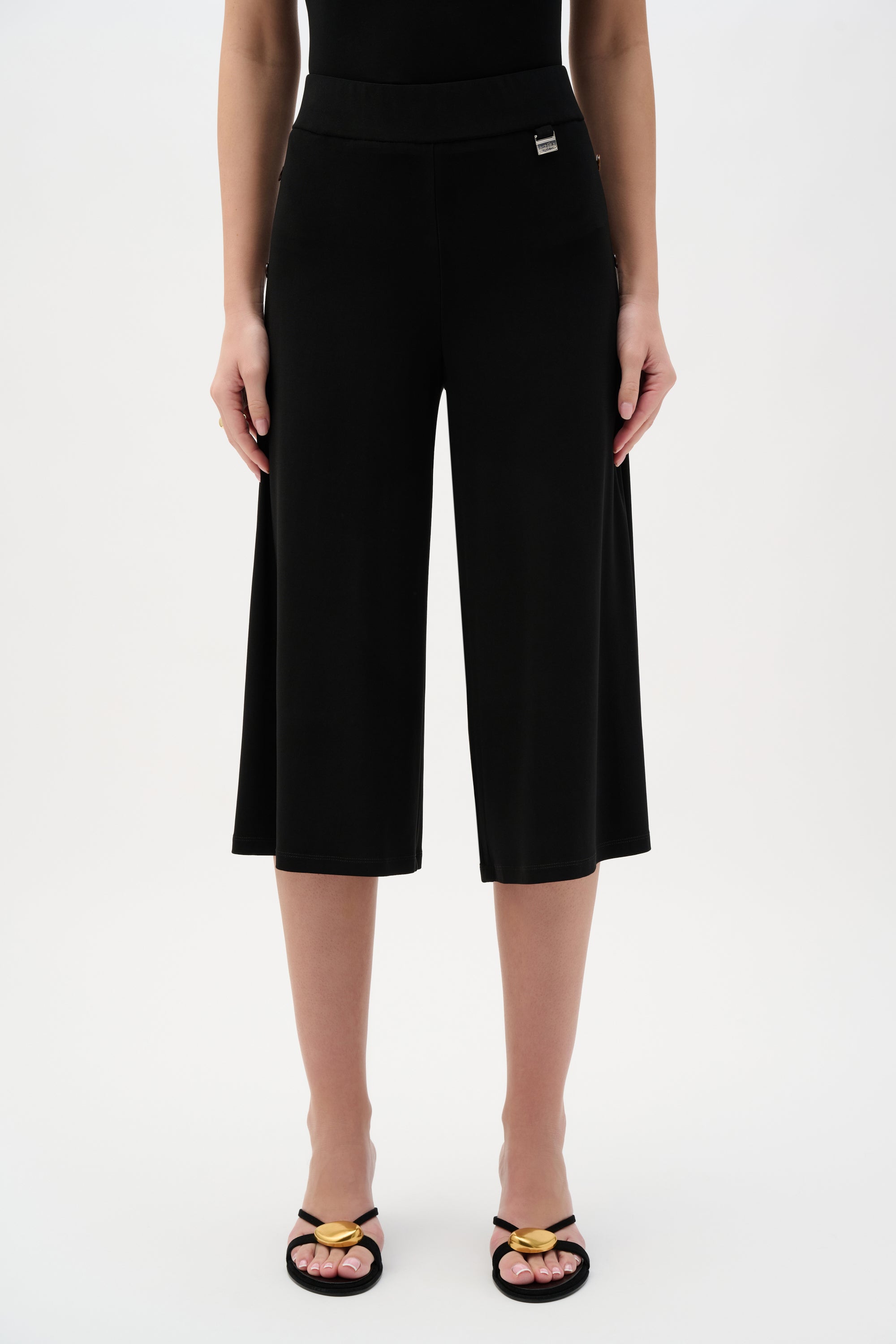 Joseph Ribkoff-Silky Knit Wide Leg Culotte Pants