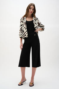 Joseph Ribkoff-Silky Knit Wide Leg Culotte Pants