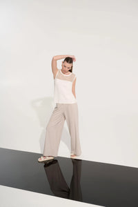 Joseph Ribkoff -Soft Knit Straight Cami With Mesh Yoke