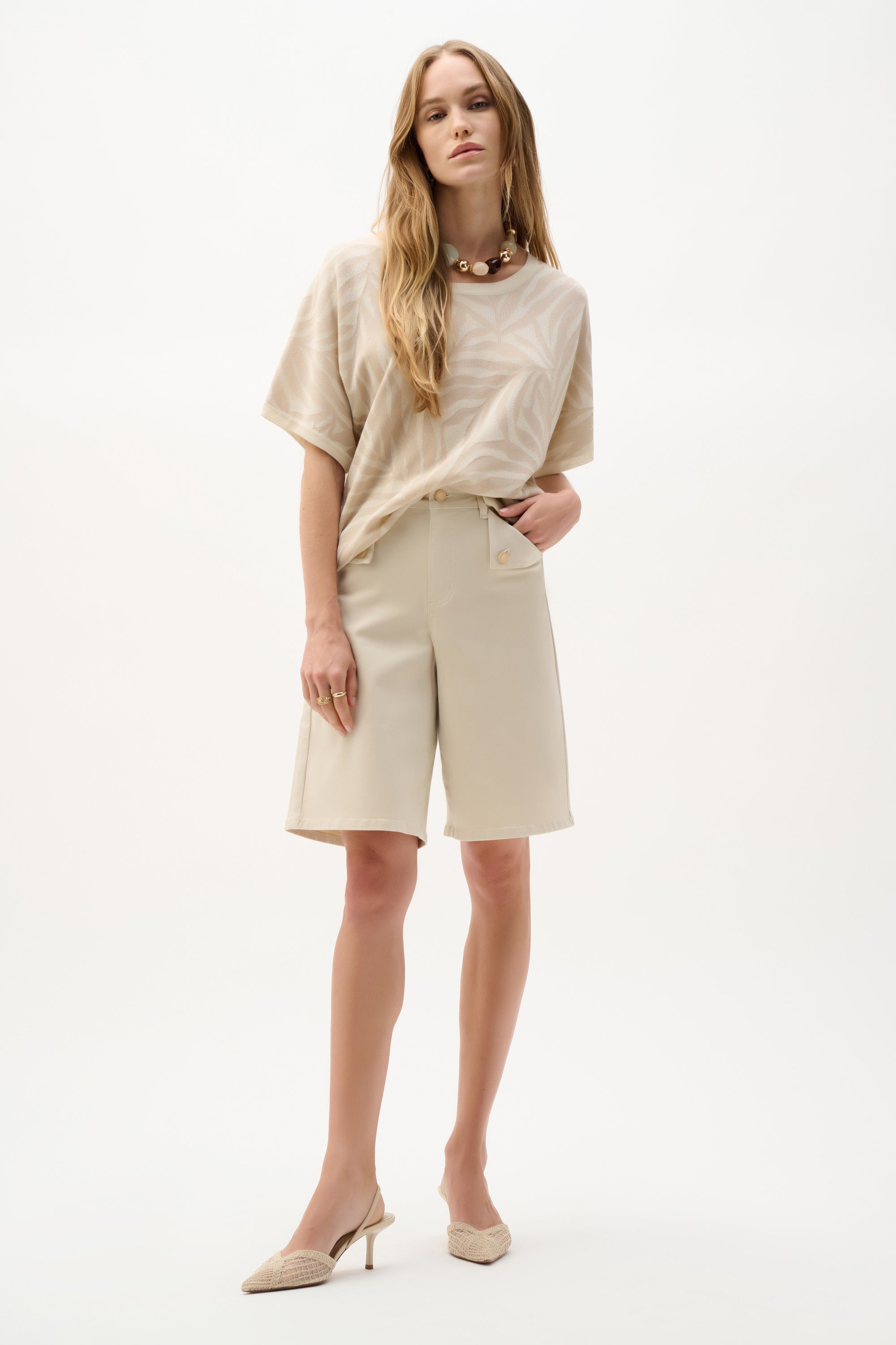 Joseph Ribkoff -Denim Straight Jean Shorts