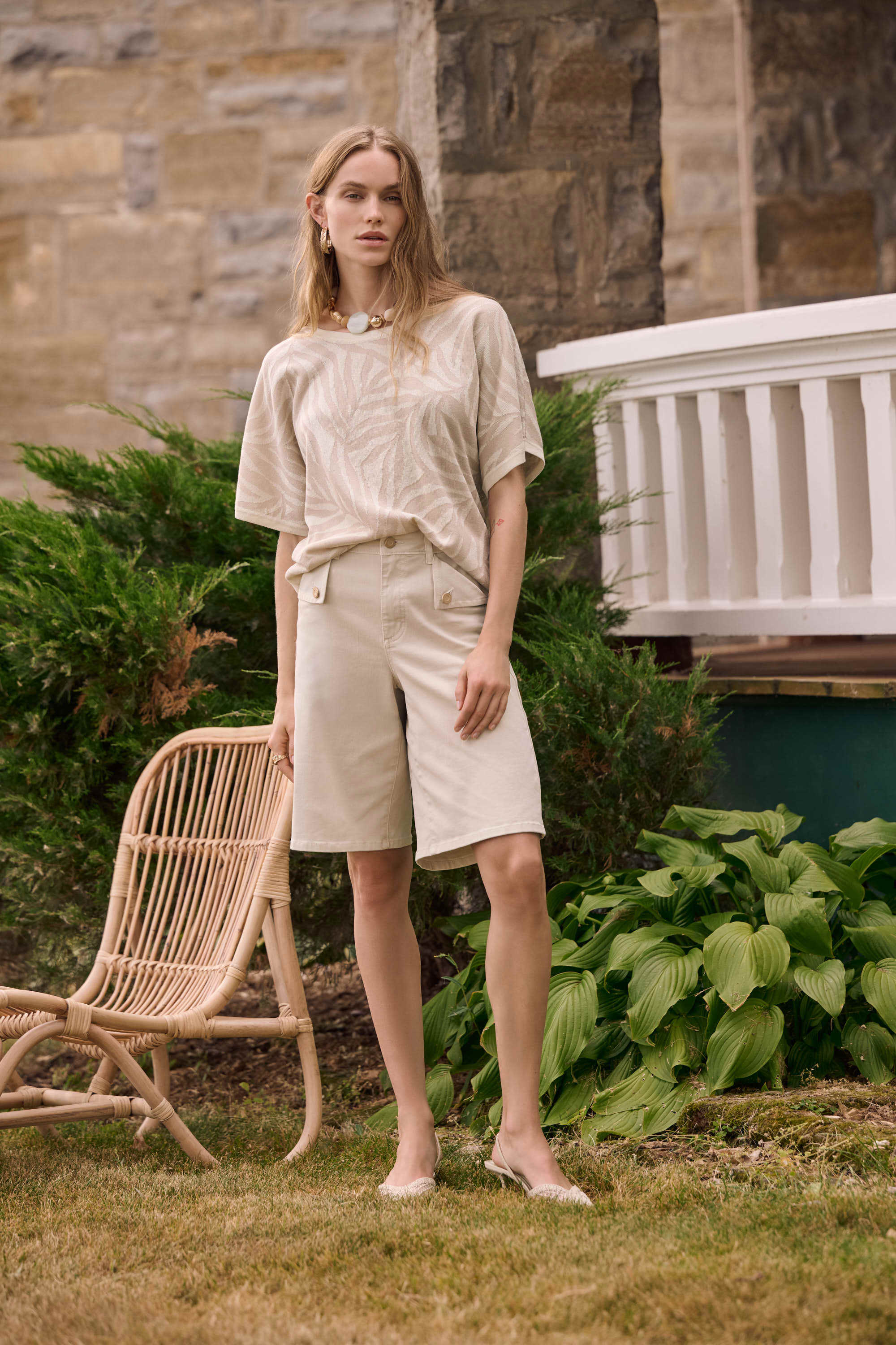 Joseph Ribkoff -Denim Straight Jean Shorts