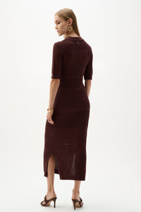 Joseph Ribkoff -Viscose Sweater Knit Straight Dress