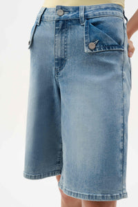 Joseph Ribkoff-Denim Straight Jean Shorts
