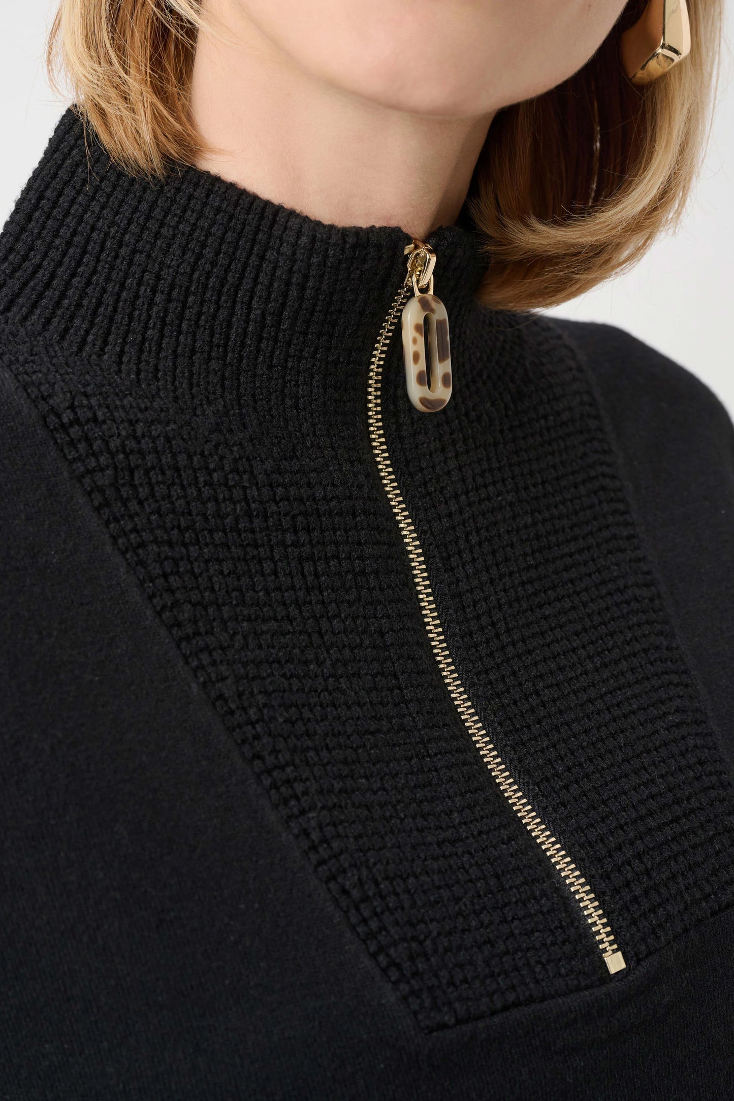 Joseph Ribkoff - Brushed Viscose And Nylon Funnel-Neck Sweater