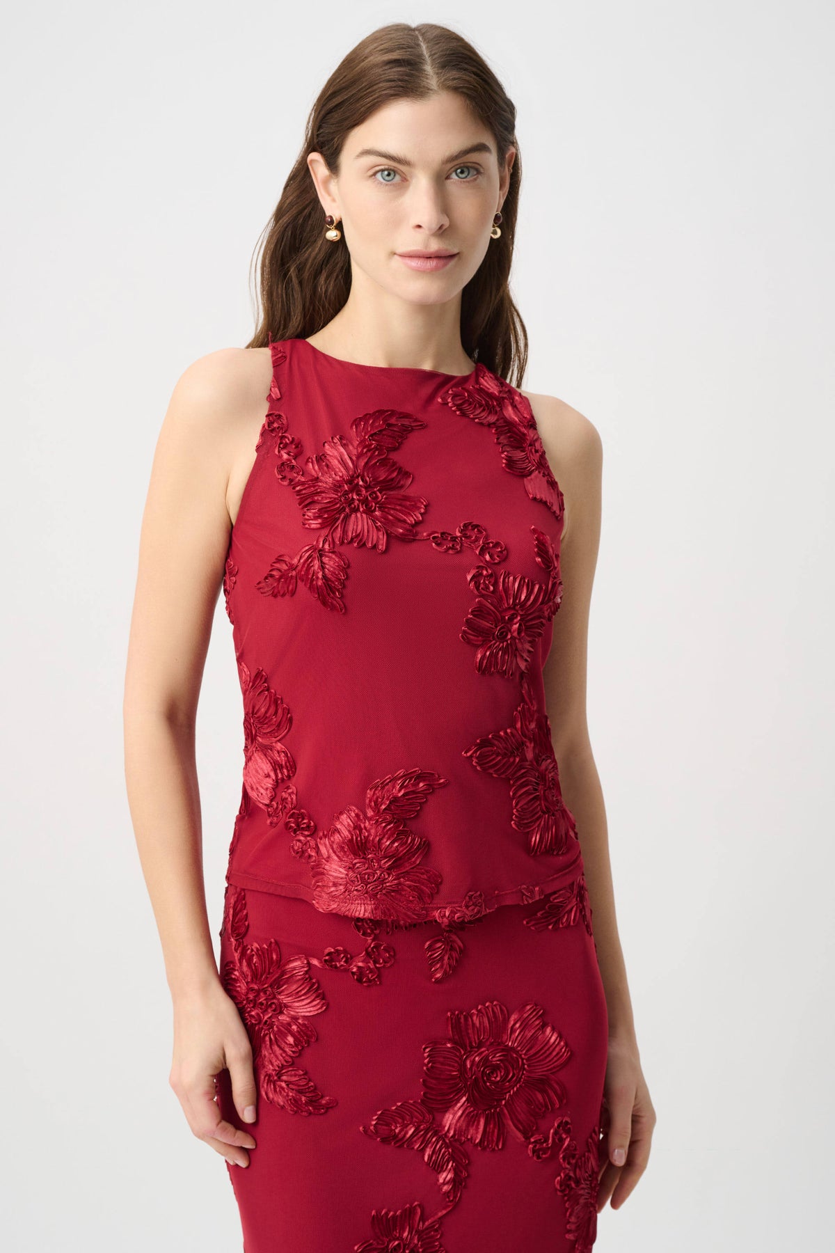 Joseph Ribkoff -Embellished Sleeveless Top