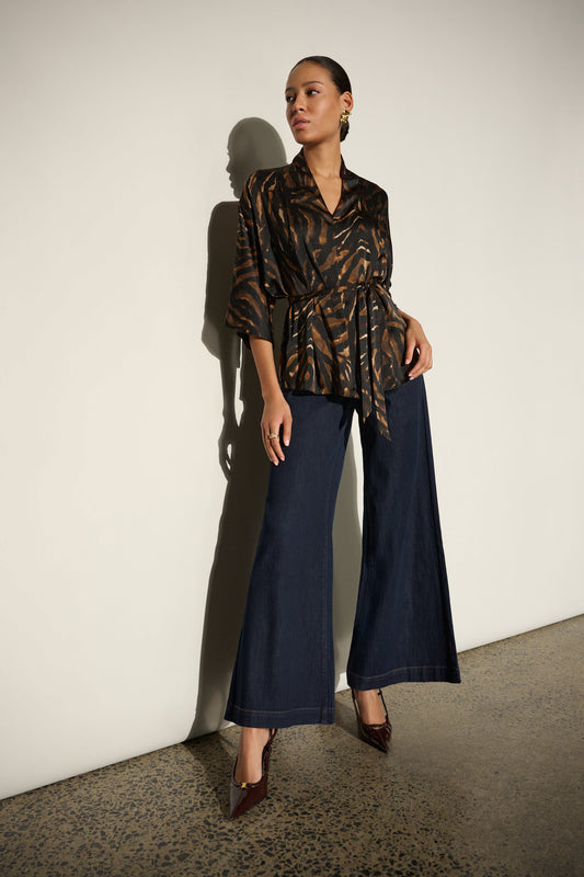 Joseph Ribkoff - Featherweave™ Denim Palazzo Jeans