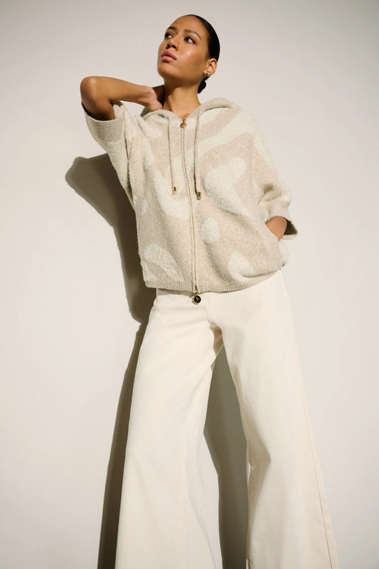 Joseph Ribkoff - Hooded Animal Print Sweater