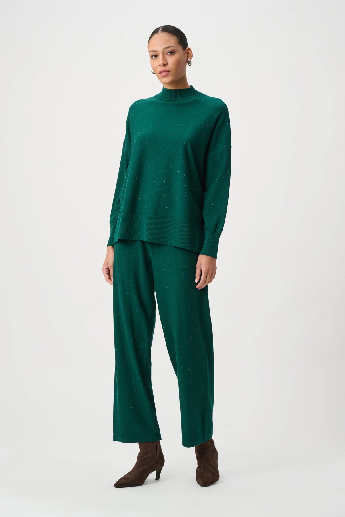 Joseph Ribkoff - Sequin Mock-Neck Sweater