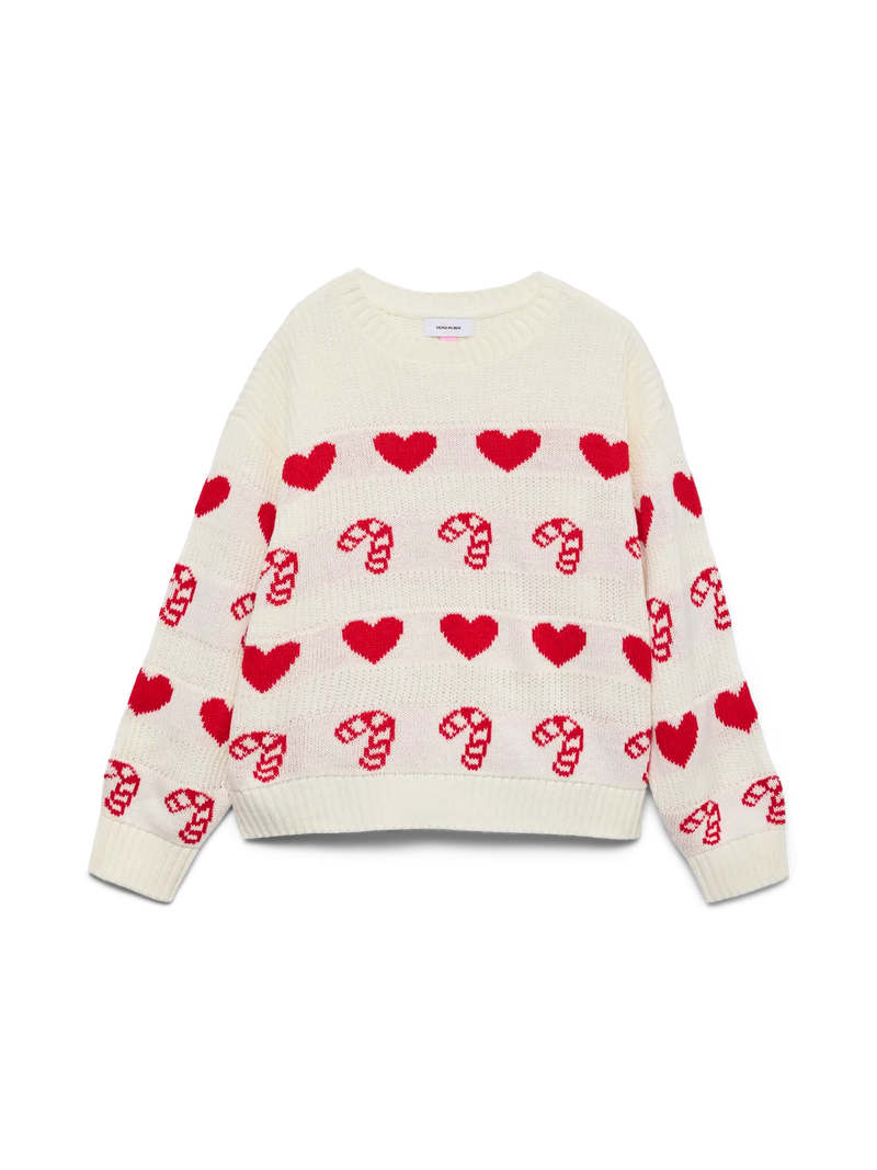 Vero Girl - Candy Hearts Knit Sweater